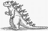 Godzilla Everfreecoloring Kidscoloring Designlooter Coloringpages Whitesbelfast sketch template