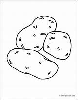 Potato Clipart sketch template