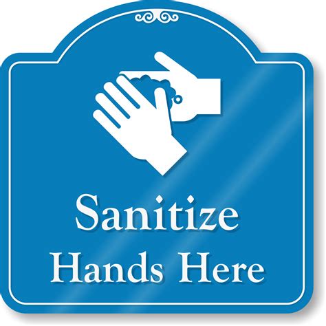 hand sanitizer signs  sanitizing designs custom stock