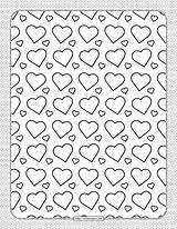 Hearts Coloring Printable Whatsapp Tweet Email sketch template