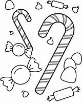 Candy Coloring Pages Sweets Candyland Kids Printable Cane Peppermint Sweet Print Colouring Gumdrop Color Christmas Sheets December Printables Drawing Book sketch template
