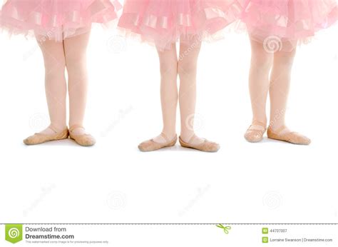 Tiny Tots Ballet Legs In Pink Tutu Stock Image Image Of