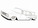 Impala Lowrider Pencil sketch template