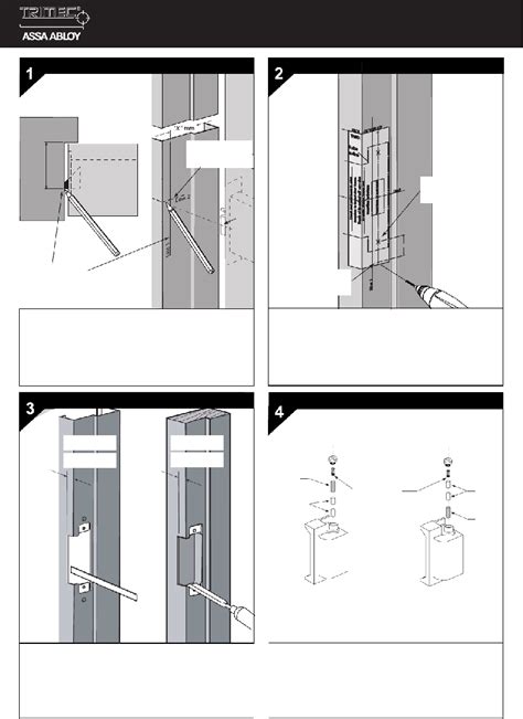 assa abloy es series door locks installation instructions  viewdownload