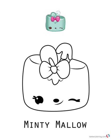minty mallow num noms coloring pages series   printable coloring