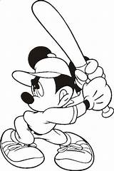Mickey Baseball Coloring Mouse Pages Para Player Disney Color Sports Printable Getdrawings Pintar Minnie Choose Board Helmet Drawing Adults Getcolorings sketch template