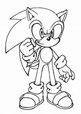Coloring Sonic Pages Super Print Color Kids Boys sketch template