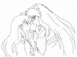 Inuyasha Coloring Pages Kagome Getcolorings Rated sketch template