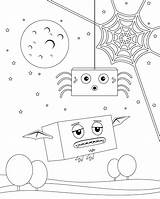 Block Big Singsong Colouring Halloween Pages Cbc Printable Parents Knows Hat Cat sketch template
