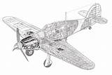 Hurricane Hawker Cutaway Manual Drawing War Second Ii Tags sketch template