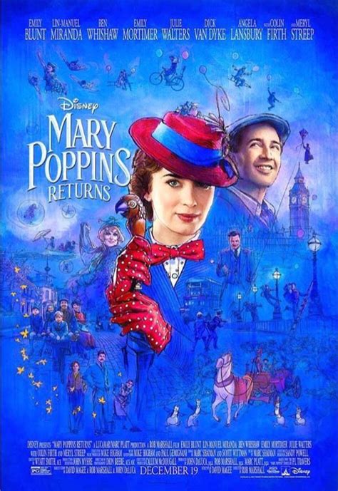 van dyke and animated penguins in mary poppins returns