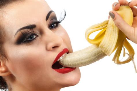 ᐈ Comiendo Platano Imágenes De Stock Foto Mujer Banana