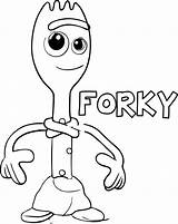 Forky Colouring Kidocoloringpages Parede Colorironline Desenho sketch template