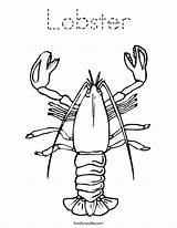 Lobster Coloring Outline Template Pages Print Kids Fish Templates Twistynoodle Built Block California Usa Wikiclipart Getdrawings Noodle Twisty Change Imgarcade sketch template