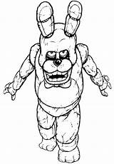 Coloring Pages Freddy Bonnie Color Print sketch template