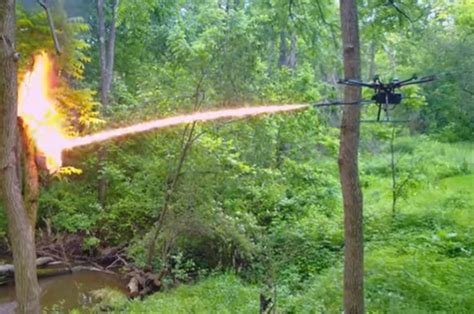 drone flame thrower drone   specializing  real estate