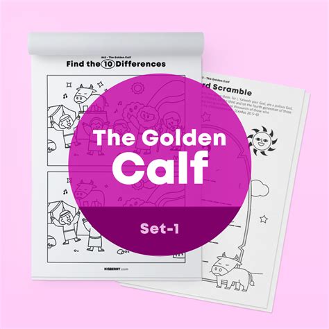 golden calf activity worksheets bible lesson  kids hisberry