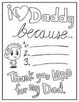 Coloring Dad Father Activity Because Pages Daddy Fathers Print Son Children Boy Version Pdf sketch template