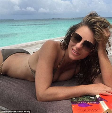 Elizabeth Hurley Posts Sexy Bikini Snap From Idyllic Maldives Getaway
