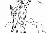 Coloring4free Liberty Statue Coloring Pages York sketch template