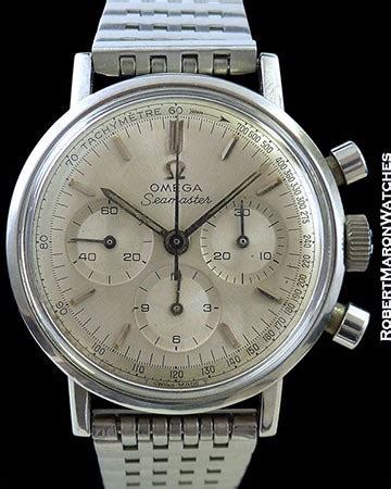 omega vintage seamaster chronograph steel box papers