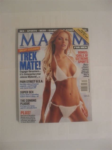 Jolene Blalock Maxim Magazine October 2001 Star Trek