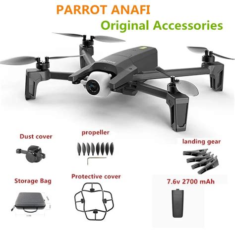 parrot anafi gps drone battery  mah propeller maple leaf  parrot anafi drone spare