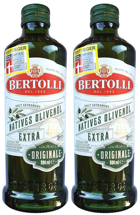 bertolli natives olivenoel extra originale er set flasche   ml