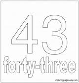 Forty Number Coloring Pages Eight Three Color Coloringpagesonly sketch template