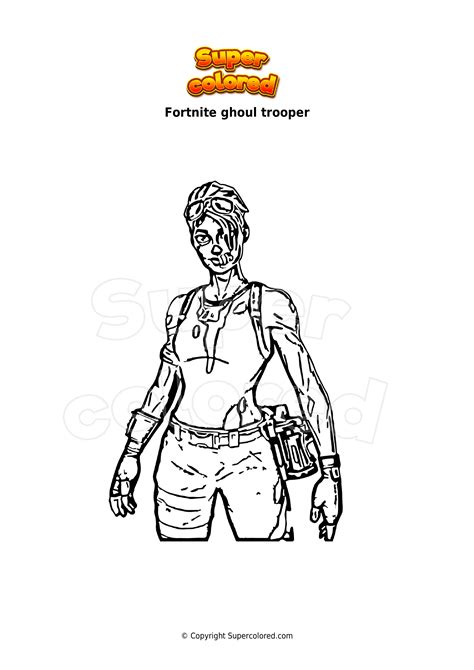 fortnite coloring pages ghoul
