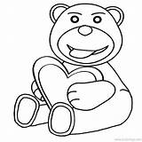 Beary Xcolorings sketch template