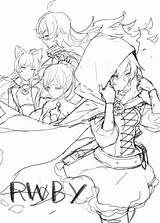 Rwby Anime Fanart Drawing Poses Sketch Reference Comic Manga Choose Board Animes sketch template