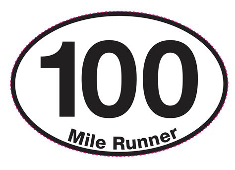 mile runner  runner stickers