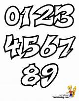 Graffiti Numbers Letters Number Coloring Fonts Pages Font Grafite Alphabet Números Stencils Lettering Letras Letter Chiffres Print Yescoloring Throw Bubble sketch template