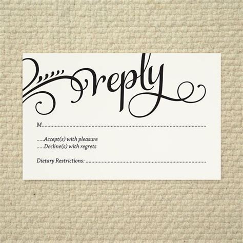printable rsvp cards wedding rsvp love  cherish script diy