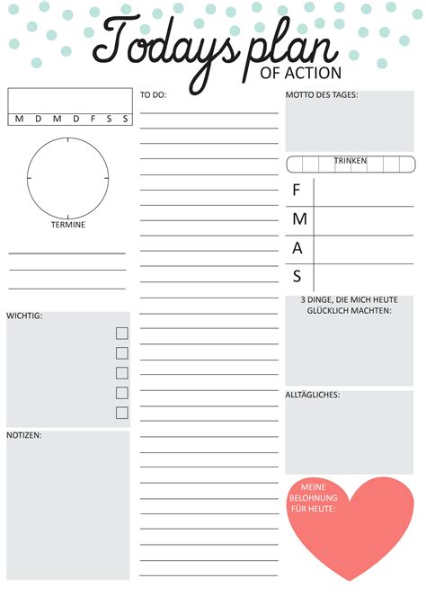 adhd planner template