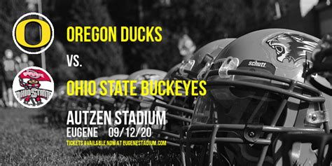 Oregon Ducks Vs Ohio State Buckeyes Tickets 12th September Autzen