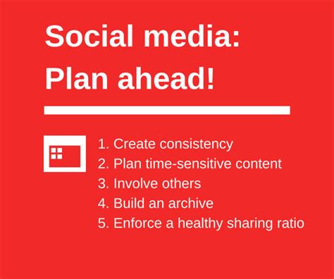 create  schedule  social media content plan