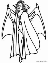 Vampire Coloring Pages Girl Kids Printable sketch template