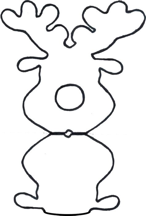 printable reindeer outline