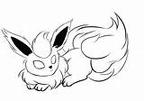 Flareon Coloring Pages Pokemon Jolteon Vaporeon Fennekin Eevee Getcolorings Printable Linework Print Color Pa Template Comments sketch template