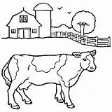 Coloring Dairy Pages Cow Cows Print Group Color Popular Coloringhome sketch template