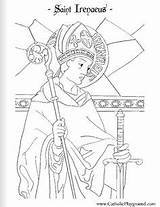 Catholic Feast Irenaeus Pius Children sketch template