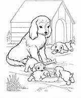Beagle Coloring Pages Puppies Mom Kids sketch template