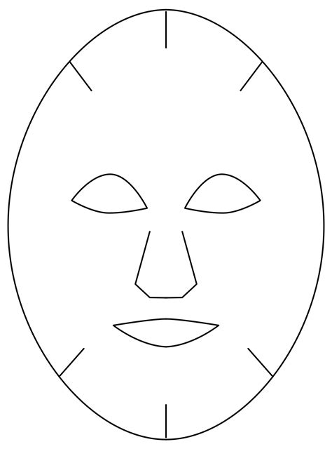 paper mask template templates printable