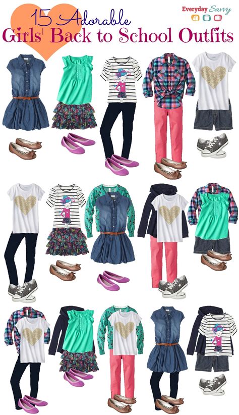 school clothes  girls mix  match