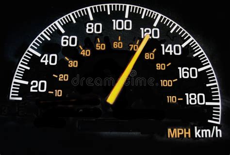 speedometer stock image image  needle measure mile