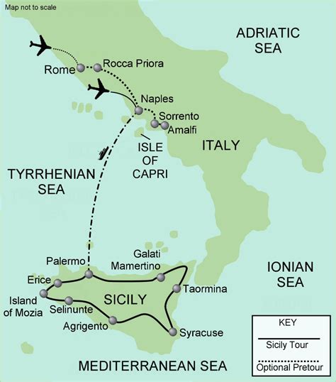 Sicily Map Walking Adventures