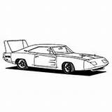Muscle Car Coloring Pages Charger Daytona Printable Drawings 98kb 230px sketch template