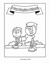 Coloring Others Forgiveness Forgive Pages Bible Latterdayvillage Primary Lesson Children Jesus Christ sketch template